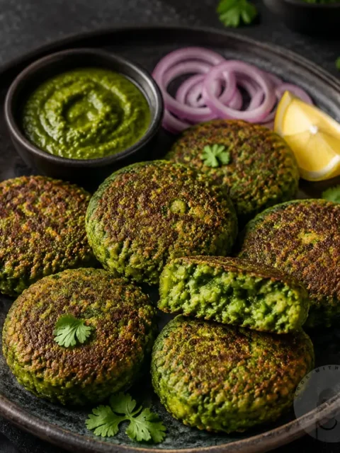 Hara Bhara Kebab on a plate