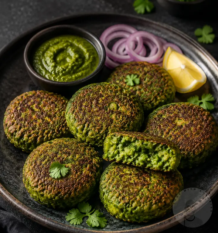 Hara Bhara Kebab on a plate