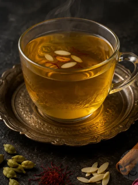Kashmir Kahwa in a cup