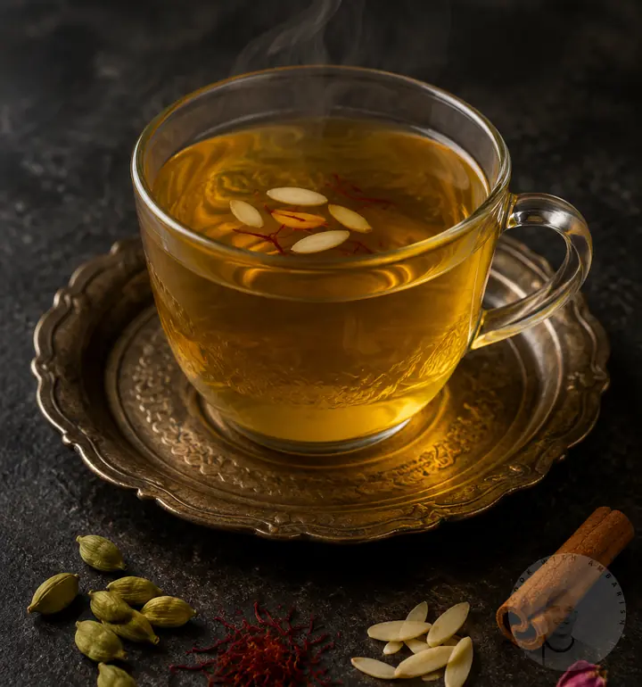 Kashmir Kahwa in a cup