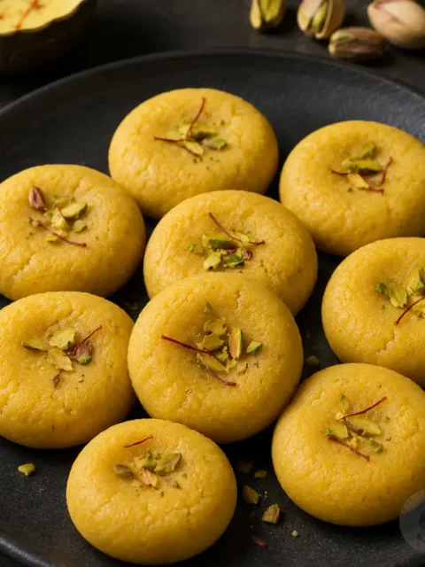 Image of homemade kesar pedha