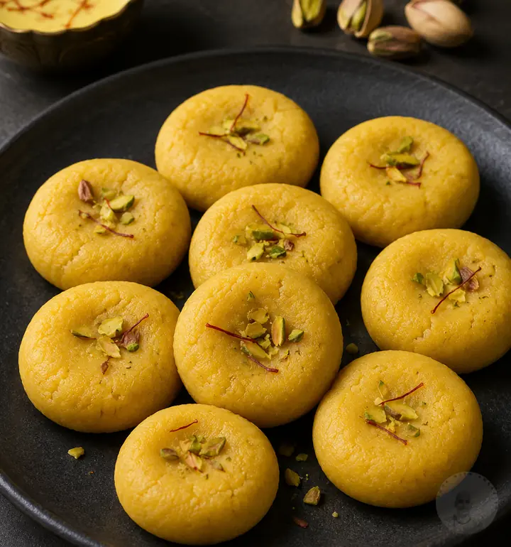 Image of homemade kesar pedha