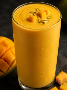 Mango Milkshake in a glass