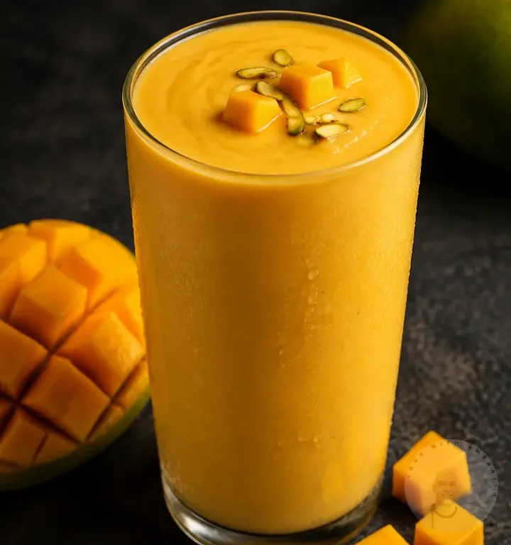 Mango Milkshake in a glass